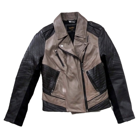 Laundry By Shelli Segal Jackets & Blazers - LAUNDRY by SHELLI SEGAL 100% LEATHER MOTO JACKET